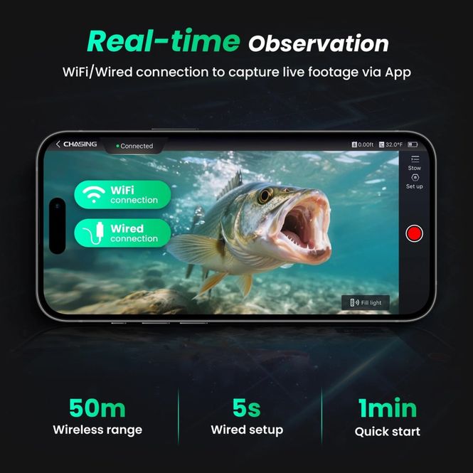 Hovedbilde Chasing CF1-25 - Live Underwater Fishing Camera
